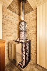 Купить стальную печь для бани KRONOS ГИГАНТ 24 ВС ПАНОРАМА Амазонка бай фото в Витебске