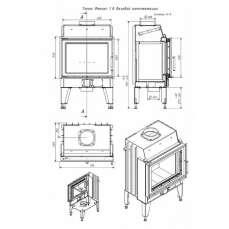 Топка каминная ТКТ 10.0-02 (в модификации FENIX 1) в Витебске