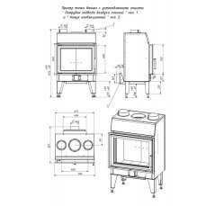 Топка каминная ТКТ 10.0-02 (в модификации FENIX 1) в Витебске