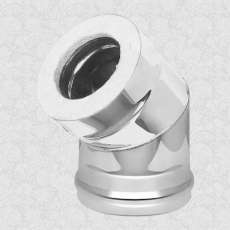 Сэндвич-колено 45° AISI 430 1,0мм/0,5мм, KERALUX купить в Витебске