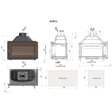 Каминная топка Fireway Sofia левая/правая в Витебске