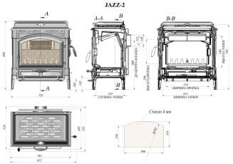 Печь-камин FireWay Jazz II на дровах в Витебске