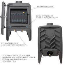 Печь-камин EVEREST М7 в Витебске