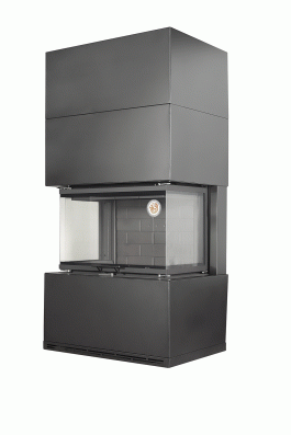 Камин Родос 800 ЧЕРНЫЙ шамот черный в Витебске