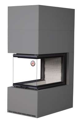 Камин Родос 900 ГРАФИТ, шамот белый в Витебске