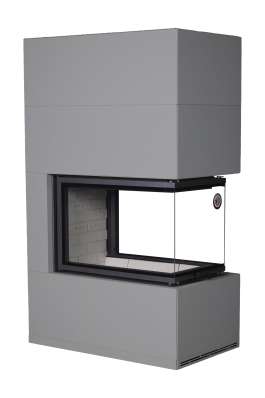 Камин Родос 900 ГРАФИТ, шамот белый в Витебске