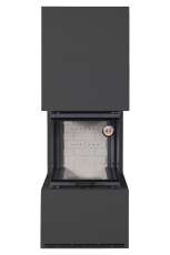 Камин Родос 900 ЧЕРНЫЙ, шамот белый в Витебске