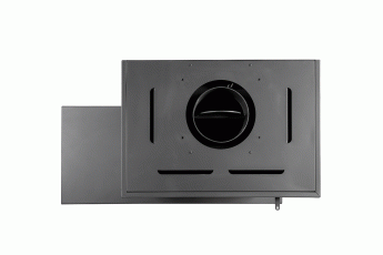 Камин МАДРИД на дровнике Гигант справа черный\белый шамот в Витебске