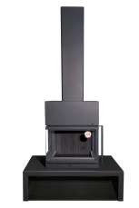 Камин МАДРИД на дровнике Гигант центральный черный\белый шамот в Витебске