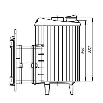 Банная печь ProMetall Атмосфера ламели Жадеит в Витебске