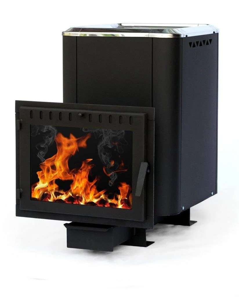 Печь банная чугунная СИБИРЬ 24 Конвекционная Панорамное стекло Амазонка бай фото в Витебске