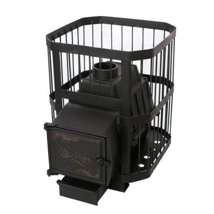 Печь банная чугунная СИБИРЬ 21 облегченная топка Амазонка бай фото в Витебске