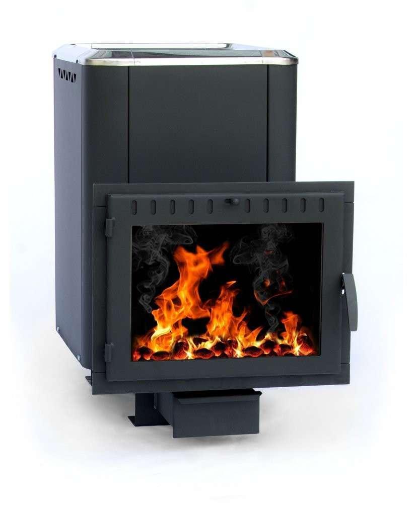 Печь банная Сибирь-18 (панорамное стекло, конвекционная) Амазонка бай фото в Витебске