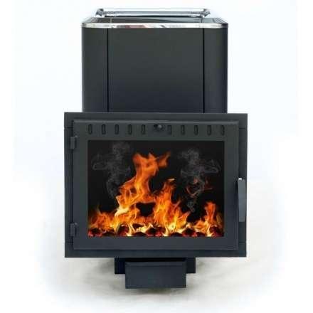 Печь банная Сибирь-18 (панорамное стекло, конвекционная) в Витебске