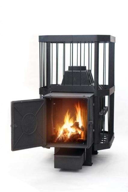 Печь банная чугунная CИБИРЬ-24 чугунная дверка (сетка) Амазонка бай фото в Витебске