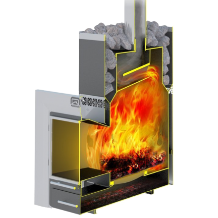 Печь для бани Теплодар Русь-12 ЛНЗП Профи Панорама в Витебске