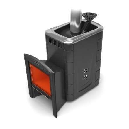 Печь для бани Термофор Гейзер 2014 Inox Витра ЗК ТО антрацит купить в Витебске