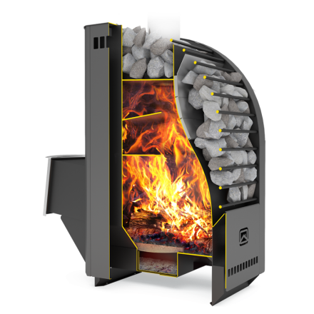 Печь для бани Теплодар Каскад-12Т Панорама в Витебске