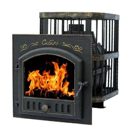 Печь банная Сибирь-24 с каминной дверцей Сибирь Амазонка бай фото в Витебске