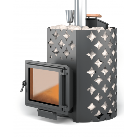 Банная печь ЭТНА 24 Панорама Закрытая каменка Амзонка бай фото в Витебске