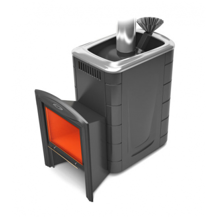 Печь для бани Термофор Гейзер Супер Inox Витра ЗК антрацит купить в Витебске