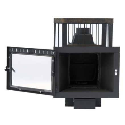 Печь банная Сибирь-24 (панорамное стекло, сетка квадрат) в Витебске