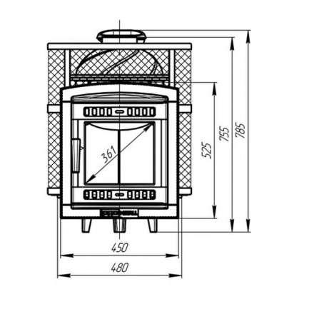 Банная печь ProMetall Атмосфера-М мини сетка в Витебске