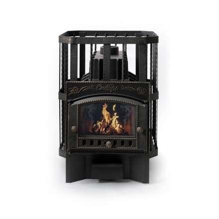 Печь банная Сибирь-32 с каминной дверцей Амазонка бай Фото в Витебске