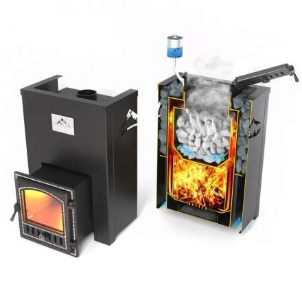 Печь для бани Везувий Эверест Inox 20 (205) под облицовку в Витебске