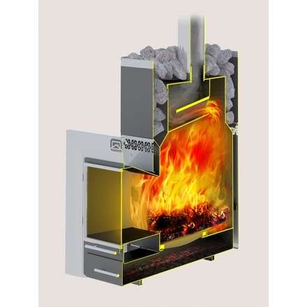 Печь для бани Теплодар Русь-18 ЛНЗП Профи Панорама (1.1) в Витебске