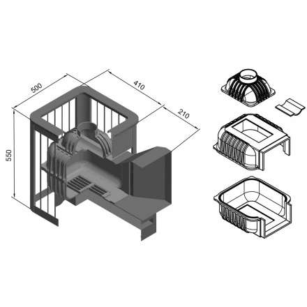 Печь для бани Этна Магма 14 (ДТ-3) в Витебске