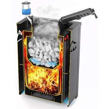 Печь для бани Везувий Эверест Inox 20 (281) в Витебске