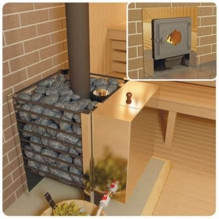 Печь для бани Добросталь Жара-люкс 20 дверка со стеклом в Витебске