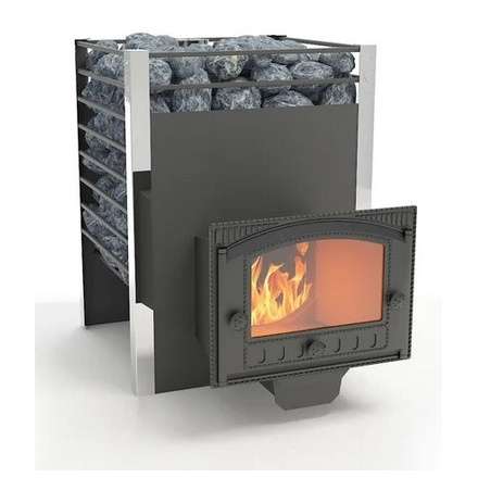 Печь для бани Добросталь Жара-люкс 20 панорамная дверка Амазонка бай фото в Витебске