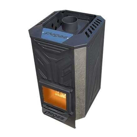 Банная печь Пегас 16 эконом короткая топка со стеклом конвекция фото в Витебске