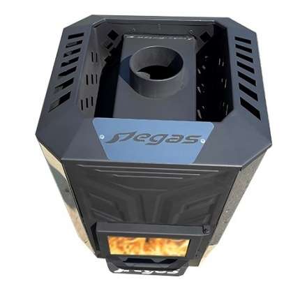 Банная печь Пегас 16 эконом короткая топка со стеклом конвекция в Витебске