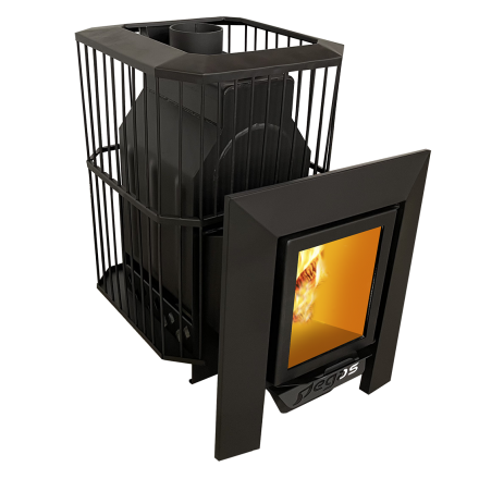 Банная печь Пегас 16 со стеклом сетка фото в Витебске