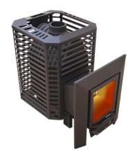 Банная печь Пегас 16 стекло нерж сетка премиум в Витебске