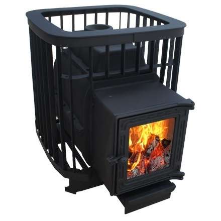 Чугунная печь для бани Варвара Прима 16 (К201) стекло купить в Витебске