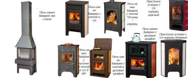 Стальная печь-камин со стеклом Бавария Эко угловая с плитой одна конфорка фото купить в Витебске в Витебске