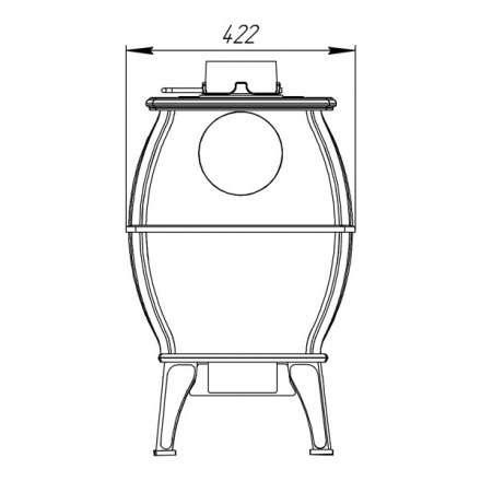 Купить Печь-камин Печь-камин ProMetall Бахта (черная) чугун в Витебске Амазонка бай фото в Витебске