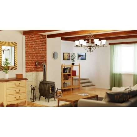 Купить Печь-камин Печь-камин ProMetall Бахта (черная) чугун в Витебске Амазонка бай фото в Витебске