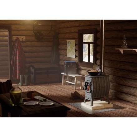 Купить Печь-камин Печь-камин ProMetall Бахта (черная) чугун в Витебске Амазонка бай фото в Витебске