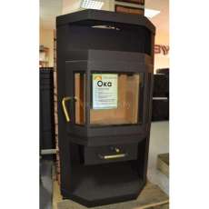 Купить стальную печь-камин со стеклом Мета-Бел Ока в Витебске фото в Витебске