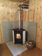 Купить Печь-камин Везувий ПК-01 (220) угловой бежевый 9 кВт в Витебске фото в Витебске