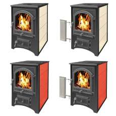 Купить Печь-камин Везувий ПК-01 (205) с плитой и т/о красн.12 кВт в Витебске в Витебске