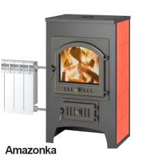 Печь-камин Везувий ПК-01 (205) с плитой и т/о красн.12 кВт купить в Витебске