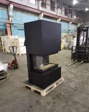 Стальной камин Родос 800 черный купить фото в Витебске