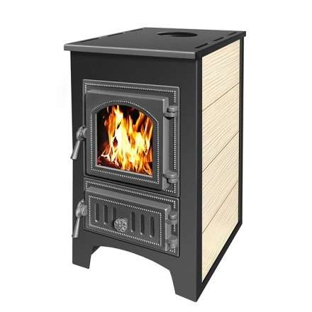 Печь-камин Везувий ПК-01 (270) бежевый 9 кВт Амазонка бай фото в Витебске