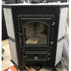 Купить Печь-камин Везувий ПК-01 (220) с конфоркой угловой бежевый 9 кВт в Витебске в Витебске